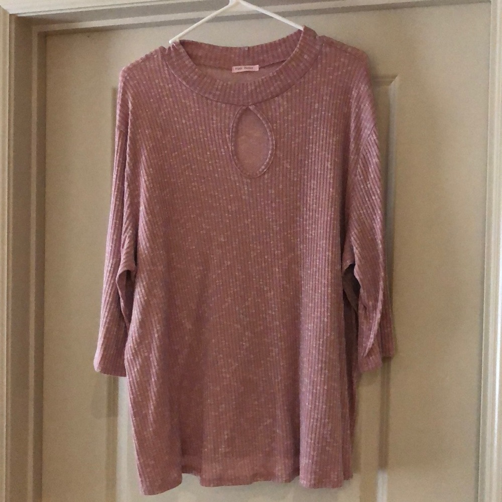 Boutique Brand Keyhole Shirt.